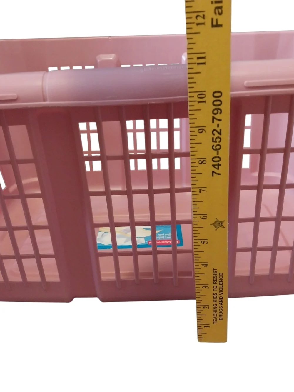Vintage 1994 Retro Rubbermaid Laundry Basket 2854 Mauve Pink Hamper Rectangular - Picture 9 of 13